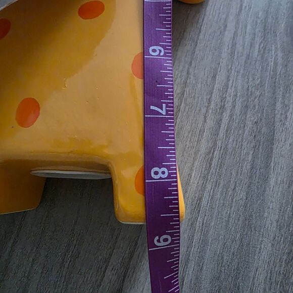 Yellow Giraffe Ceramic Coin Bank - Picture 8 of 12